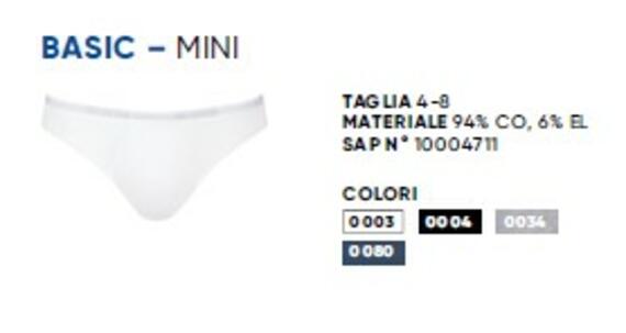 - MEN MINI SLIP UOMO COTONE BASIC MINI